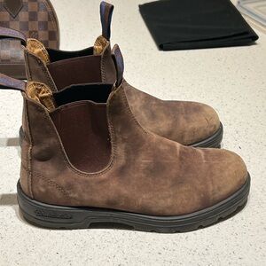 Blundstone 560 rustic Chelsea suede leather waterproof brown boots